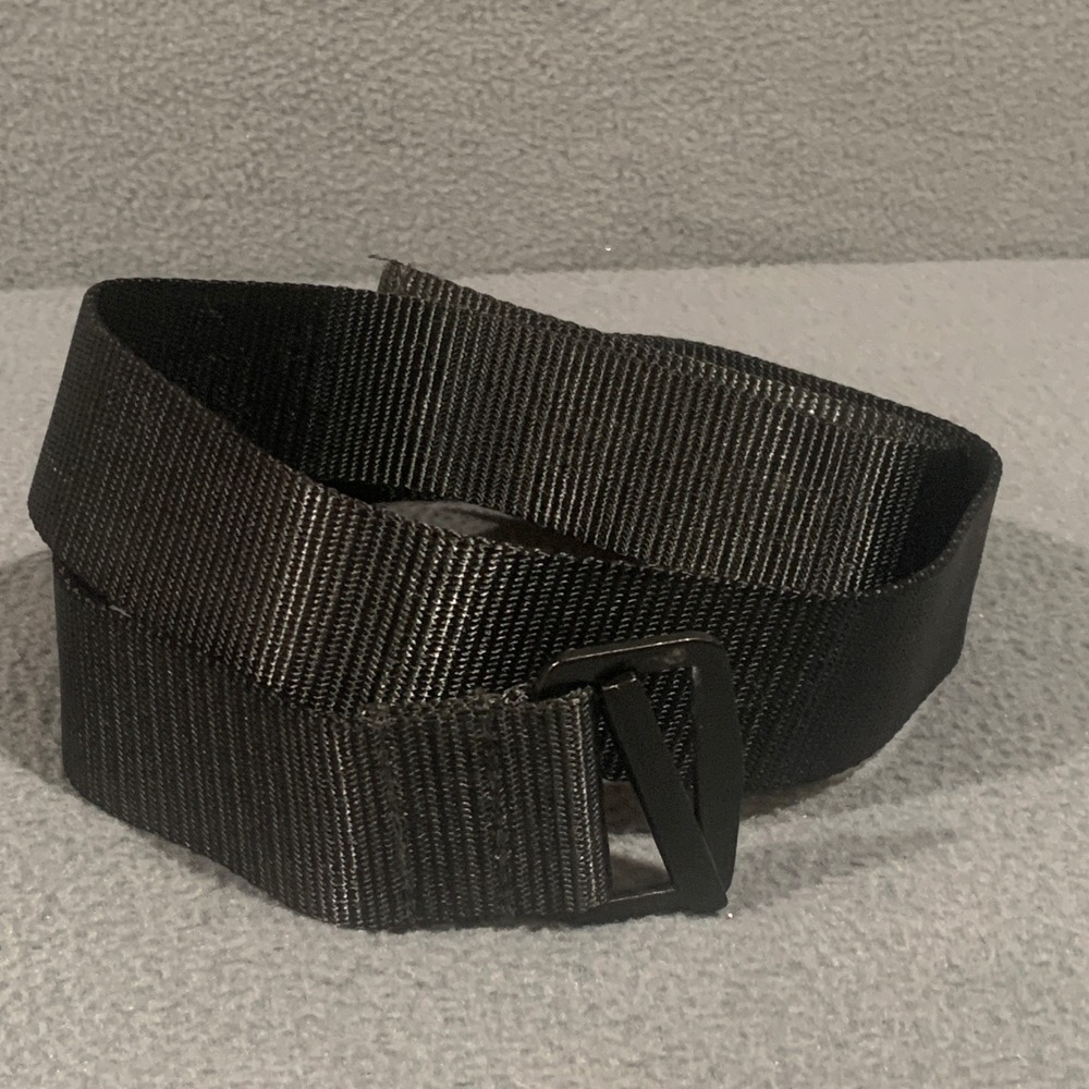 Raine Mens Black Nylon Tactical Duty Belt Large Hook Loop Adjustable Made in USA